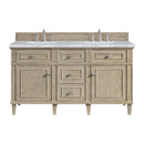 James Martin Lorelai 60" Double Bathroom Vanity, Whitewashed Oak