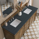 James Martin Brittany 72" Double Bathroom Vanity, Saddle Brown