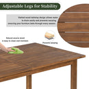 U_STYLE Farmhouse 5-Piece Outdoor Patio Dining Set with Adjustable Legs by HouseOfZazla