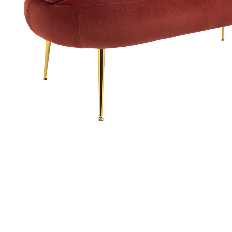 Accent Chair, leisure chair with Golden feet