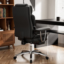 Big and Tall Executive Office Chair with Footrest - Black