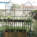 Metal Garden Rustproof Trellis For Climbing Plants Outdoor Flower Support by HouseOfZazla