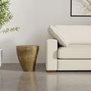 Cavan - Cast Aluminum Side Table - Antique Brass by HouseOfZazla