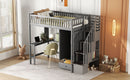 Loft Bed With Bookshelf, Drawers, Desk, And Wardrobe by HouseOfZazla