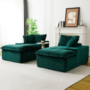 Double Chaise Lounge With Full Compressed Sponge