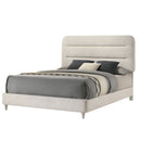 Upholstered Panel Bed, Sleek Lines by HouseOfZazla