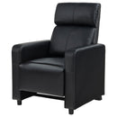 Push Back Recliner - Black by HouseOfZazla