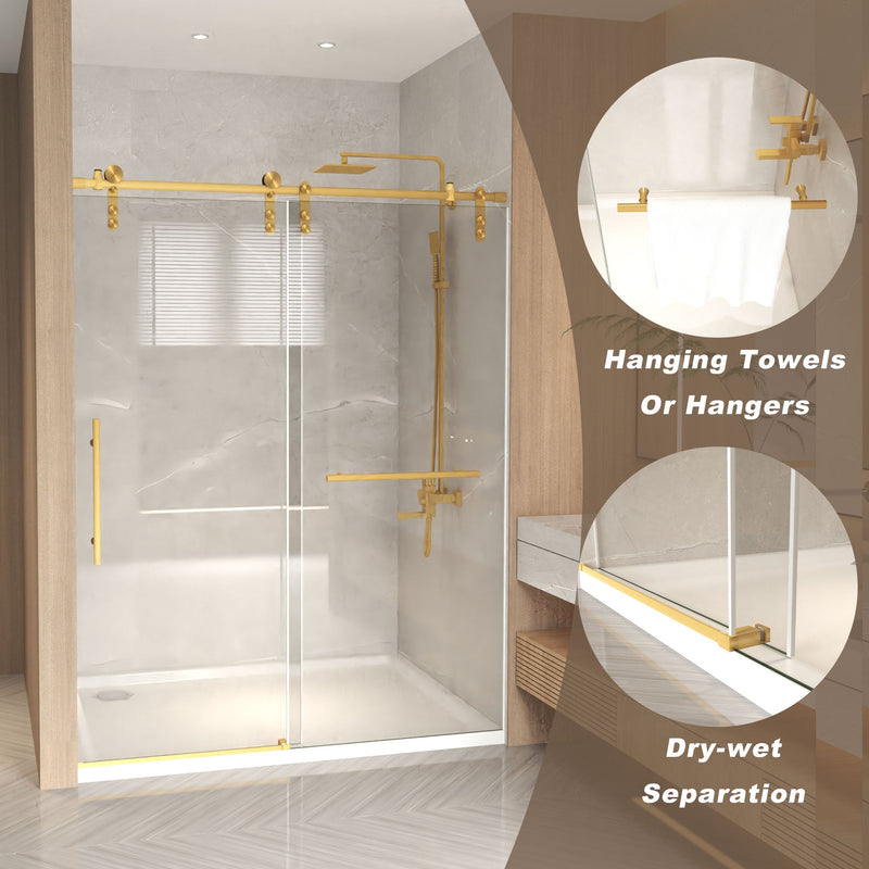 44-48" x 76" Frameless Sliding Shower Door, photo 6 of 10