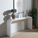 Washed White Console Table, 59in Entryway Table