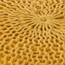 Bordeaux - Knitted Round Pouf, Versatile Ottoman And Floor Cushion by Unique Piece Furniture