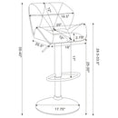 Adjustable Bar Stool With Height-Adjustable Base (Set of 2) by HouseOfZazla