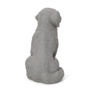 MGO Dog Statue, Outdoor Stone Gray by HouseOfZazla