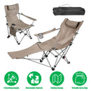 Reclining Camping Chair with Footrest – 4-Position Adjustable