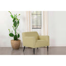 Darlene - Upholstered English Arm Accent Chair - Yellow by HouseOfZazla