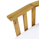 Patio Furniture Set, Outdoor Acacia Wood Patio Club Chair With Table by HouseOfZazla