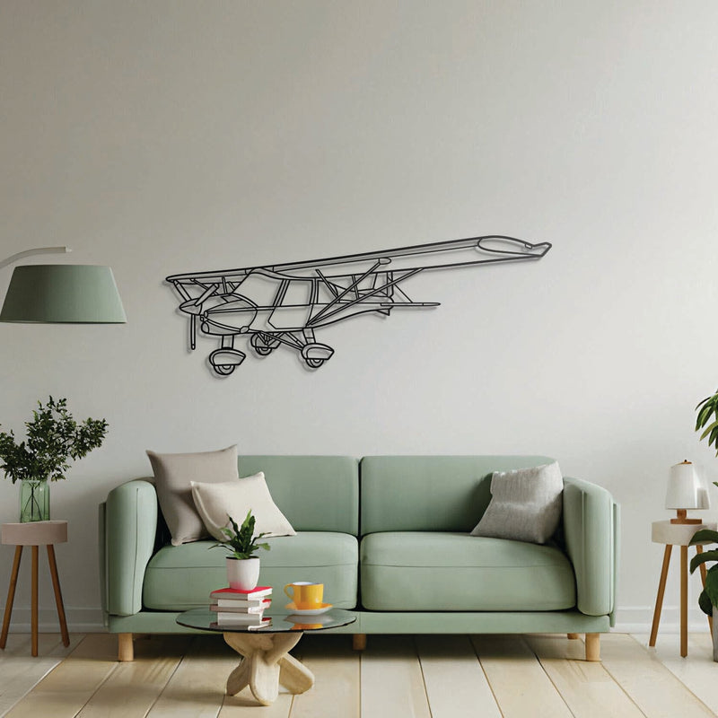 C42B Angle Metal Aircraft Wall Art - NCP0467