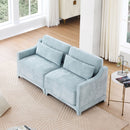 Elegant Sofa With Ergonomic Design And Lumbar Pillows by HouseOfZazla