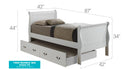 Elegant Trundle Bed With Timeless Charm by HouseOfZazla
