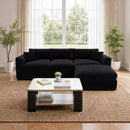 Compressed Modular Sectional Sofa with Ottoman