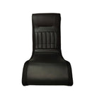 Foldable Gaming Chair With Onboard Speakers, LED Strip Lighting, Bluetooth, Vibration Massage, USB Charging Port - Black by HouseOfZazla