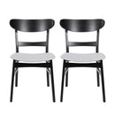 Mid Century Dining Chairs With Cushioned Seats And Wood Frame (Set of 2) by HouseOfZazla
