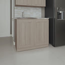 Utility Sink Cabinet 36" H, 2 Doors, 2 Shelves by HouseOfZazla