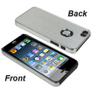 Silver Brushed Aluminum Chrome Hard Case for iPhone 5