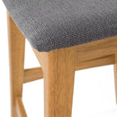 Modern Bar Stool Set With Upholstered Seating