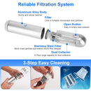 Cordless Handheld Car Vacuum Cleaner 16kPa Powerful Suction with 2 Speeds Filtration LED SOS Light Rechargeable Lightweight Portable Vacuum Cleaner fo
