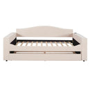 Upholstered Daybed With Storage Armrests, Trundle And Latest Integrated tooth Audio System by HouseOfZazla
