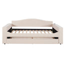 Upholstered Daybed With Storage Armrests, Trundle And Latest Integrated tooth Audio System