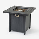 28-inch Iron Square Propane Fire Pit Table