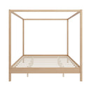 Canopy Bed Frame 4 Poster Platform Bed With Slats Support, No Box Spring Needed