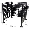 3.5x3.5FT Metal Air Conditioner Privacy Fence with Planter Boxes by HouseOfZazla