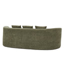 90 in. Curved Modern Boucle Sofa