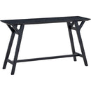 59.06 Inch Entryway Table for Living Room,Narrow Console Table with Solid Wood Legs, Modern Design MDF Skinny Sofa Table Entrance Table for Hallway, Entrance,Apartment,Black