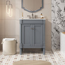 Bathroom Vanity With Top Sink, 2 Tier Storage Cabinet by Unique Piece Furniture