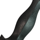 Long Spear Pointed Dagger Poly Training Knife Prop with 8.5 Inch Blade and Grooved Wood Grained Textured Handle by NewRuleFX.com