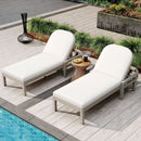 Outdoor Chaise Lounge With 5 Position Adjustable Backrest (Set of 2) by HouseOfZazla