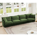 Slipcovered Long Sofa - 4 Seater