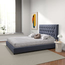Donald - Mid-Century Modern Upholstered Platform Bed by Unique Piece Furniture
