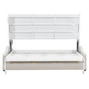 Murphy Cabinet Bed With Folding Sofa, Built In Storage Shelves And LED Light by HouseOfZazla