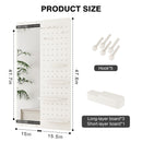 Wall Mounted Full Length Mirror With Shelf And Hook by HouseOfZazla