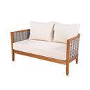 Outdoor Unique Tub Design 4-Seat Sofa Set with Woven Rope by HouseOfZazla