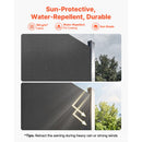 Retractable Side Awning, 71" x 236" Patio Screen with Waterproof Polyester Fabric by HouseOfZazla