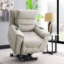 Marsha - Power Recliner With Lift & Massage - Light Gray by HouseOfZazla
