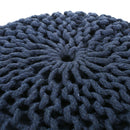 Bordeaux - Knitted Round Pouf Ottoman, Floor Cushion by Unique Piece Furniture