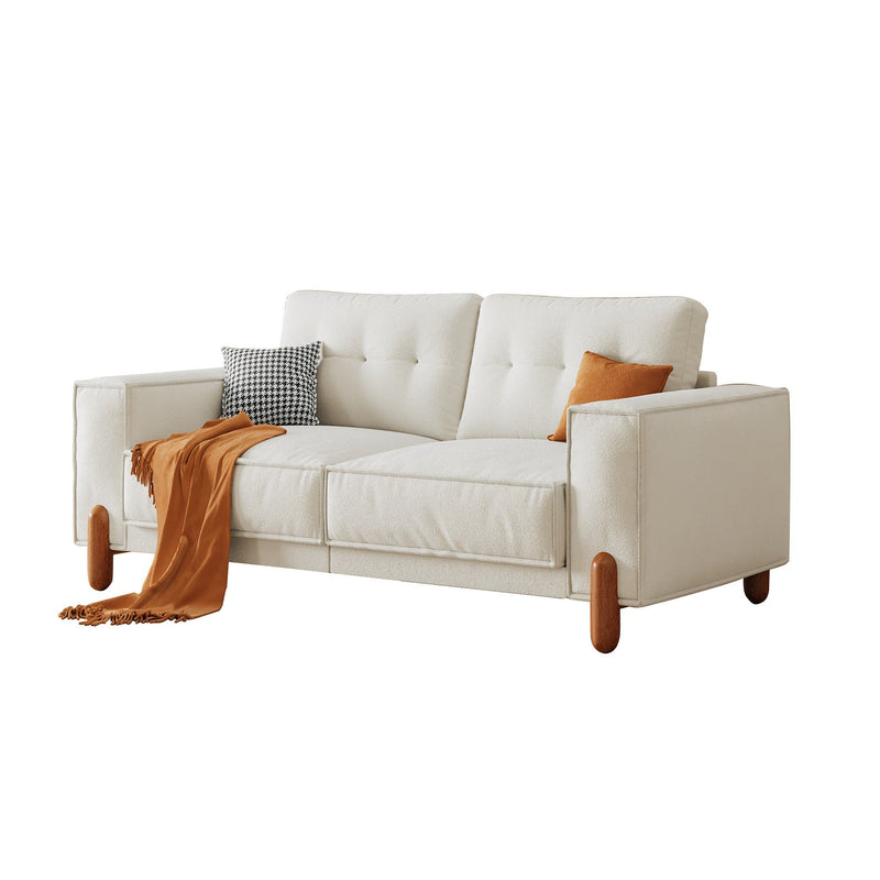 Walker Edison | Modern Teddy Tufted Loveseat Couch