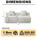 Modular Sectional Sofa With 2 Pillows, Symmetrical Design by HouseOfZazla