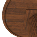47 Inch Round MDF Dining Table for 4, Modern Farmhouse Style by HouseOfZazla